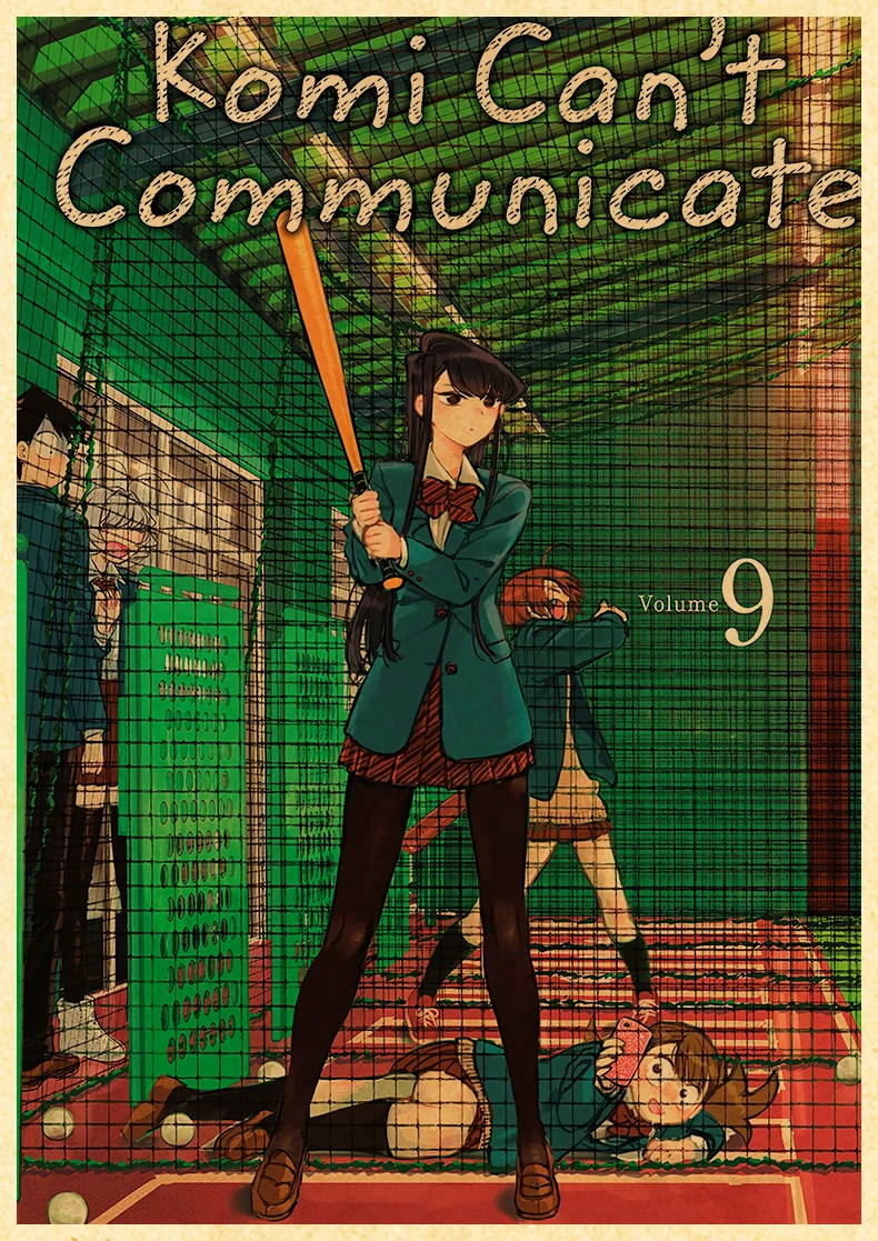 Komyushou Desu Posters Anime Komi Cant Communicate Poster Kraft Paper Vintage Home Room Art Wall Stickers
