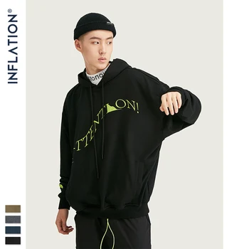 

INFLATION Design 2019 Men Hoodies Loose Fit Men Streetwear Autumn Hoodies Oversized Men Hoodie In Multi Color Men Hoodies 9682W