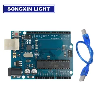 

10set UNO R3 MEGA328P DIP ATMEGA16U2 10PCS UNO R3 + 10PCS cables for ardunio