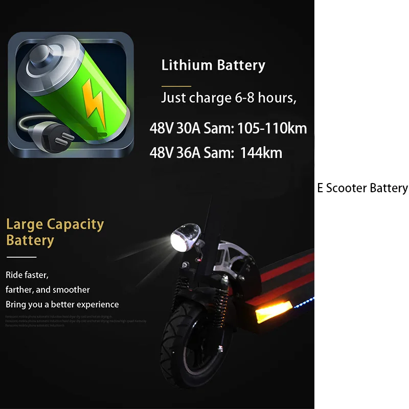 Best Powerful 48V800W Electric Scooter 144KM Patinete Electrico Adulto Foldable Electric Skateboard Hoverboard monopattino elettrico 1