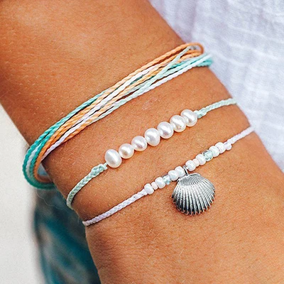 Сталь цвет Vsco девушка богемные boho braclets для женщин pulseras нарукавные летние braclets для женщин цепочка ручной работы браслеты дружбы - Окраска металла: Сталь цвет