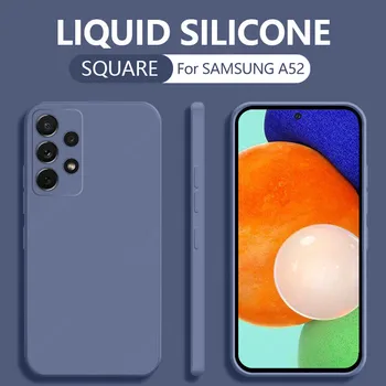 Liquid Silicone Case For Samsung Galaxy A52 A72 A71 A51 S20 FE S21 Ultra S10 Plus A50 A31 A70 A32 A41 A53 5G A21S S22 Soft Cover 8