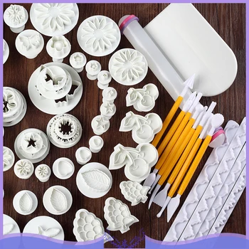 

68pcs Cake Decorating Tools Set Multi-function Kitchen Dessert Tools Fondant Craft Icing Plunger Cutters Tools Mold Pastry Tube