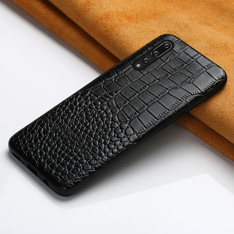 

Luxury Genuine Real Leather Phone Case For Huawei P20 P30 Mate 20 Lite P Smart Y7 Prime Y9 2019 Honor 10i 20i 20 Pro Back Cover