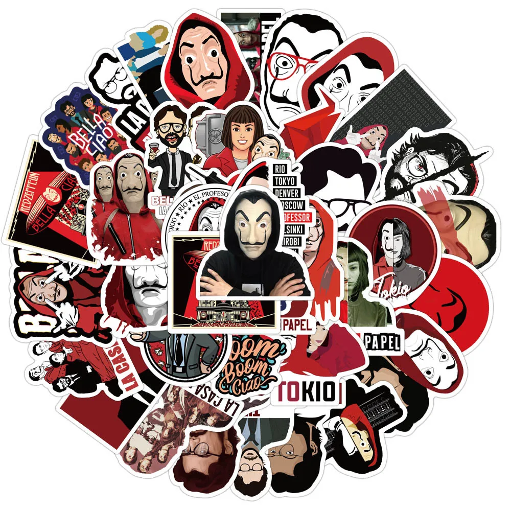 

Sticker Kpop Stickers Skateboard Sticker Notebook Sticker Spanish Drama Paper Bank House Computer Sticker 50PCS MTZ084-67