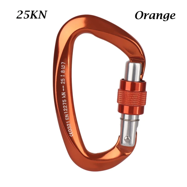 Moschettoni Di Bloccaggio In Alluminio - Resistenza 1224kg Per Amache E Yoga Aereo - Foto 7