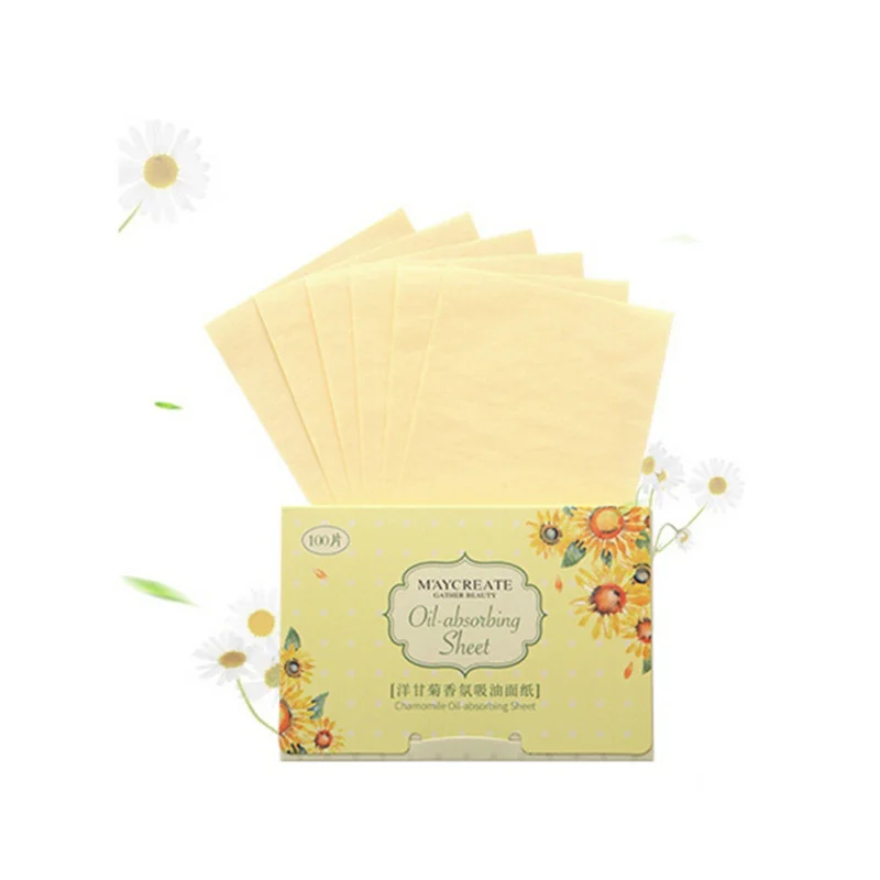 100Pcs Oil Absorbing Sheets Facial Oil Blotting Papers Oil Skin Treatment Face Oil Control Tool Face Makeup