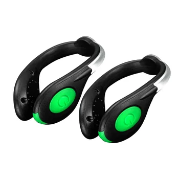 

2pcs USB Rechargeable Jogging Outdoor LED Shoes Clip Light Night Safety Warning Color Steady IPX5 Waterproof TPU Christmas