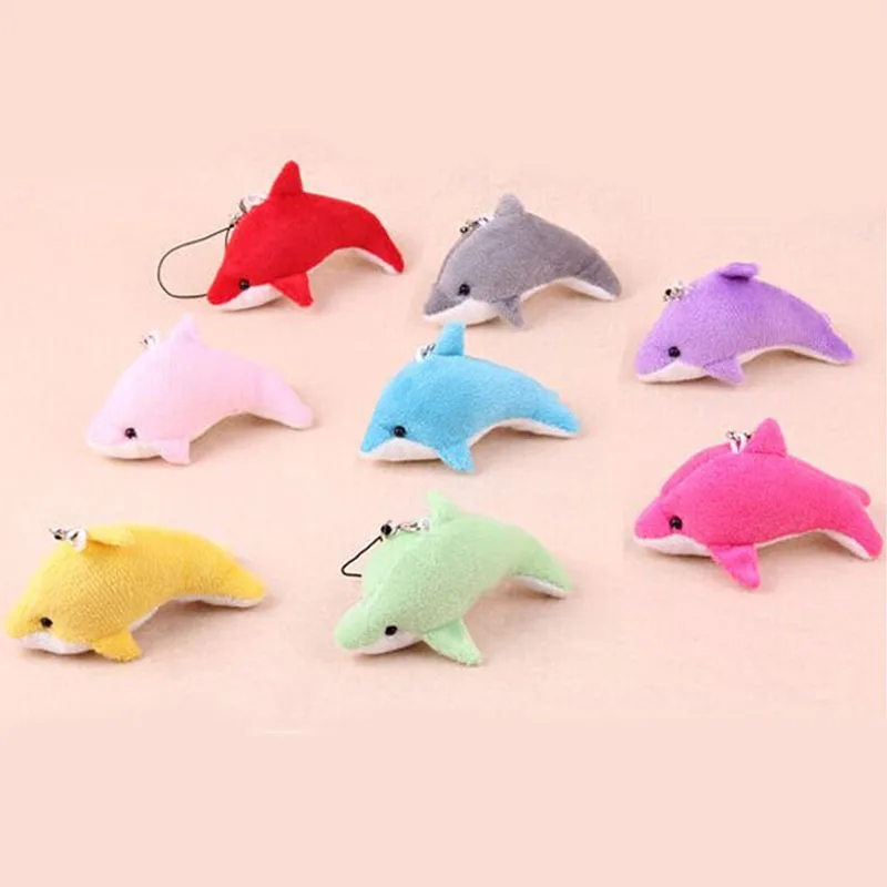 8Colors For Choice - Super Kawaii 8CM Little Dolphin Plush Stuffed Toy Wedding Bouquet Decor Accessories Doll Toy