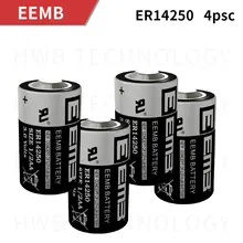 4 шт. EEMB ER14250 1/2AA 3,6 в 1200 мАч литиевая батарея plc промышленные инструменты, оборудование и инструменты батареи