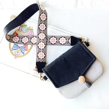 SutaSuta Handmade ผู้หญิงเย็บปักถักร้อยขนาดเล็กสดผ้าใบ Contrast สีซองจดหมายกระเป๋าถือกระเป๋าสะพายกระเป๋า ...(China)