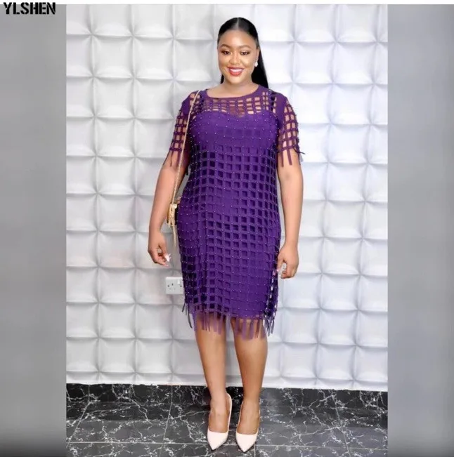African Dresses for Women 2 Piece Set Dashiki Africa Dress African Clothes Bazin Hollow Out Robe Africaine Vetement Femme 2019 01
