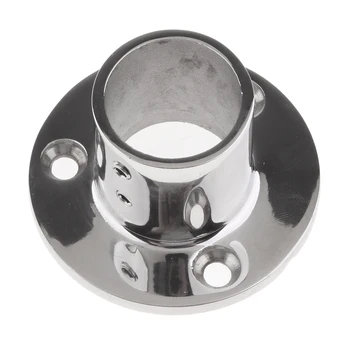 

316 Stainless Steel Boat Hand Rail Fitting Round Base for 1-1/4" Tubing