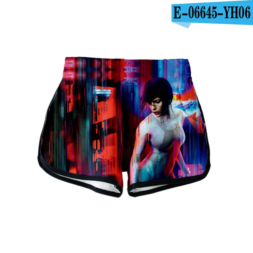 Аниме призрак в раковине SAC_2045 kusanagi motoko 3d принт летние женские повседневные милые девушки горячая Распродажа сексуальные шорты одежда - Цвет: YH06