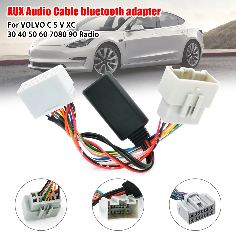 Автомобильный аудиоприемник AUX в Bluetooth адаптер для Volvo C30 C70 S40 S60 S70 S80 V40 V50 V70 XC70 XC90