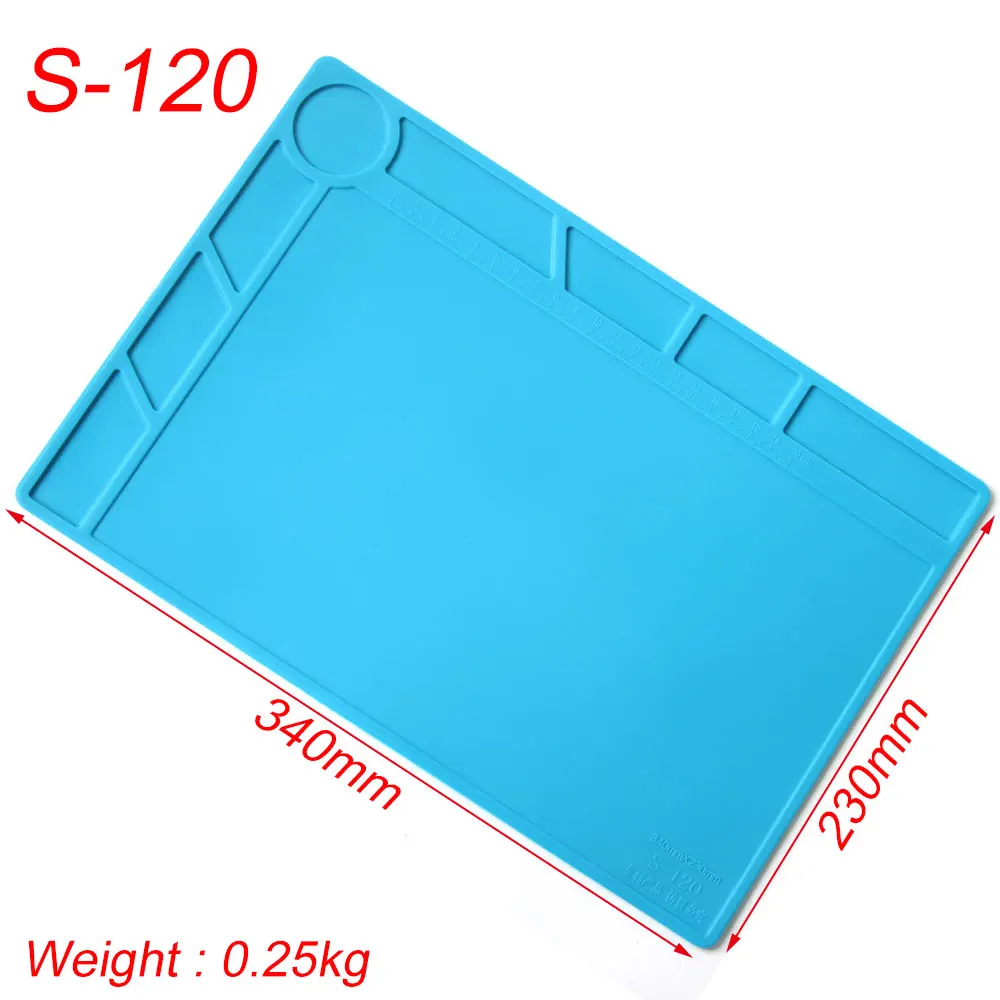 New Heat Insulation Working Mat Heat-resistant Soldering Station Repair Insulation Insulator Silicone Pad Maintenance Platform soldering irons & stations