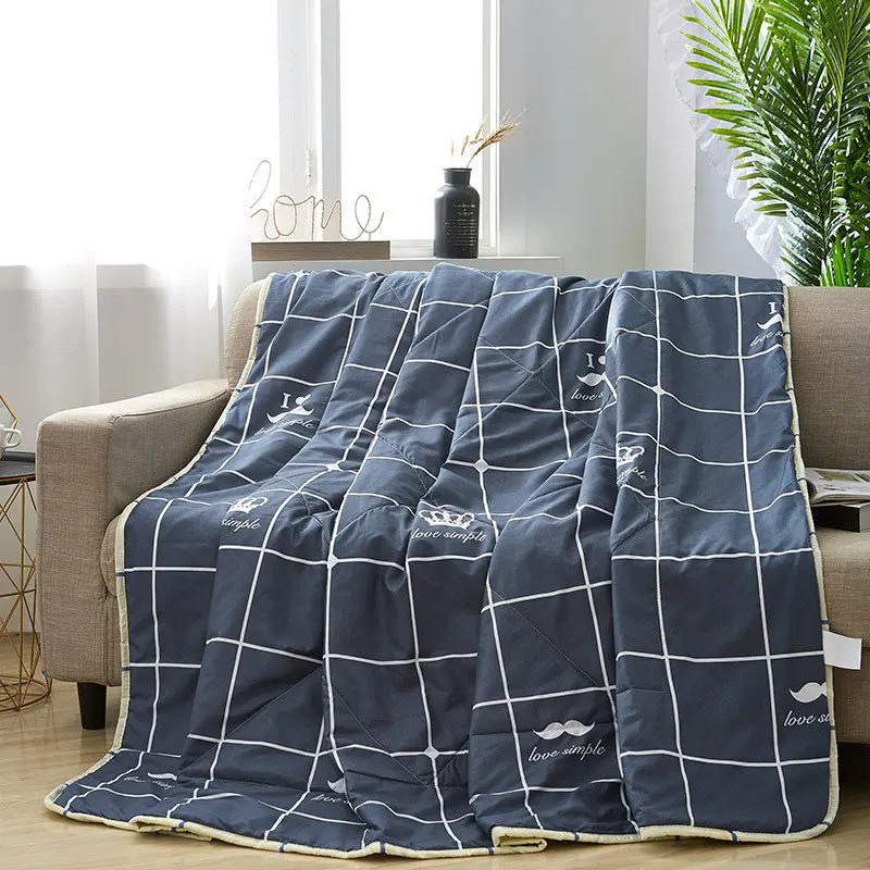 Хлопок кондиционер летнее одеяло моющиеся дышащие постельные принадлежности Одеяла для взрослых детские покрывала на кровать Лето Air Comfoter - Цвет: 6