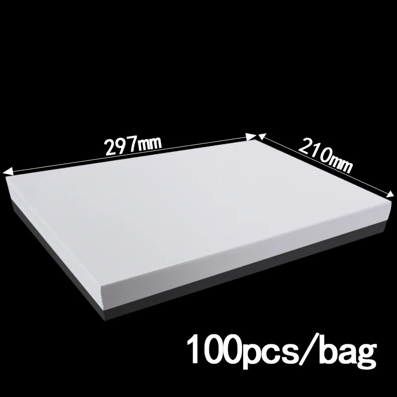 White A4 paper printing copy paper 100 sheets/packet manual drawing for office supplies light and durable
