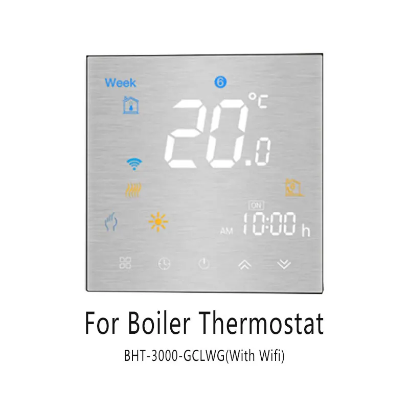 Water Gas Boiler WiFi умный термостат с пультом дистанционного управления/управление голосом для воды/электрический подогрев пола воды/газовый котел Alexa Tuya - Цвет: Water Gas Boiler