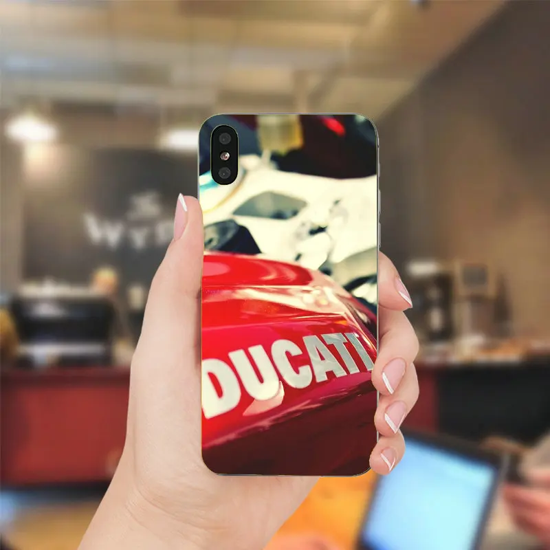 Мягкие чехлы для телефонов из ТПУ для iPhone X, XR, XS Max, 10, 7, 6, 6s, 8 Plus, 4, 4S, 5, 5S, SE, 5C, задняя крышка для телефона, чехол, сумки Ducati Monsters - Цвет: Picture 4
