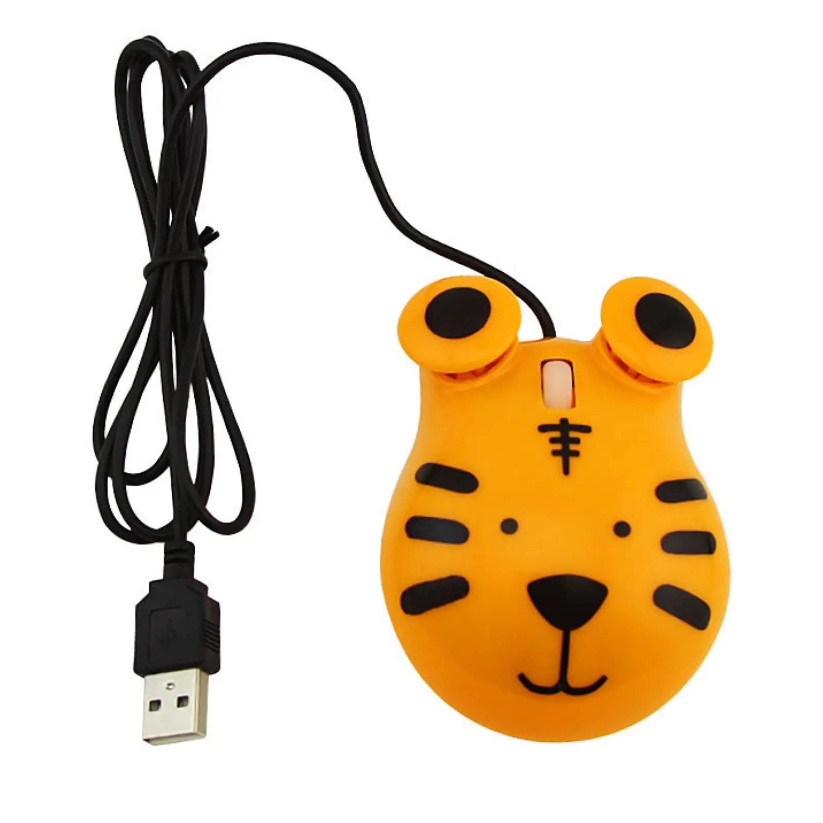 

Kids Adults Wired Computer Mini Cute Cartoon Tiger Design 3D Mouse USB Game Office Study Mause for Laptop PC
