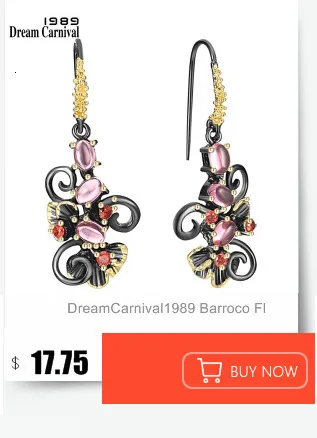 DreamCarnival1989 Women Dangle Earrings Big Clear White Zircon 18mm Shiny Fine Cut Dating Fashion Jewelry New Year Gift WE4108W