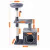 H228cm Pet Cat Tree Toy Condo Cat Climbing Tower Multi-layer With Hammock Cat House Furniture Scratching Solid Wood Post for Cat 16