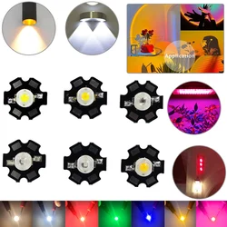 10-30pcs High Power LED Chip Bulb COB Light Beads 1W/3W Floodlight Ceiling Bulb Lamp 455nm-840nm Full Spectrum Plant Grow Light
