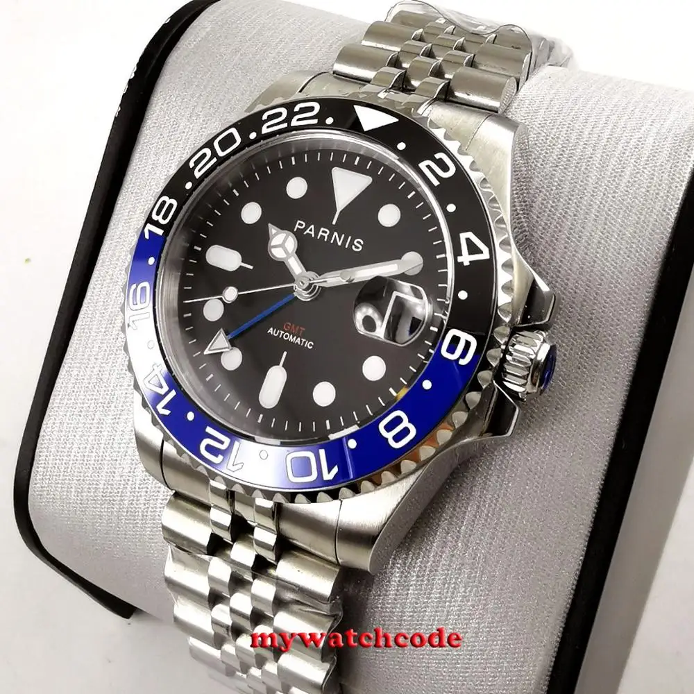 Мужские часы с черным циферблатом 40 мм|Механические часы| |