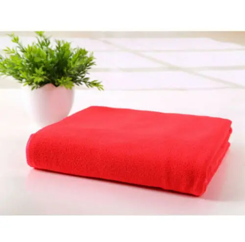 70x140 см из микрофибры, абсорбирующее банное полотенце для путешествий, пляжное полотенце из волокна, сушильное полотенце для душа - Цвет: Красный