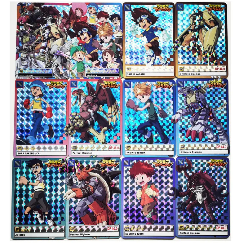 Digital Monster Collection-Cards Digimon-Adventure Anime Reproduce 18pcs/Set Hobby