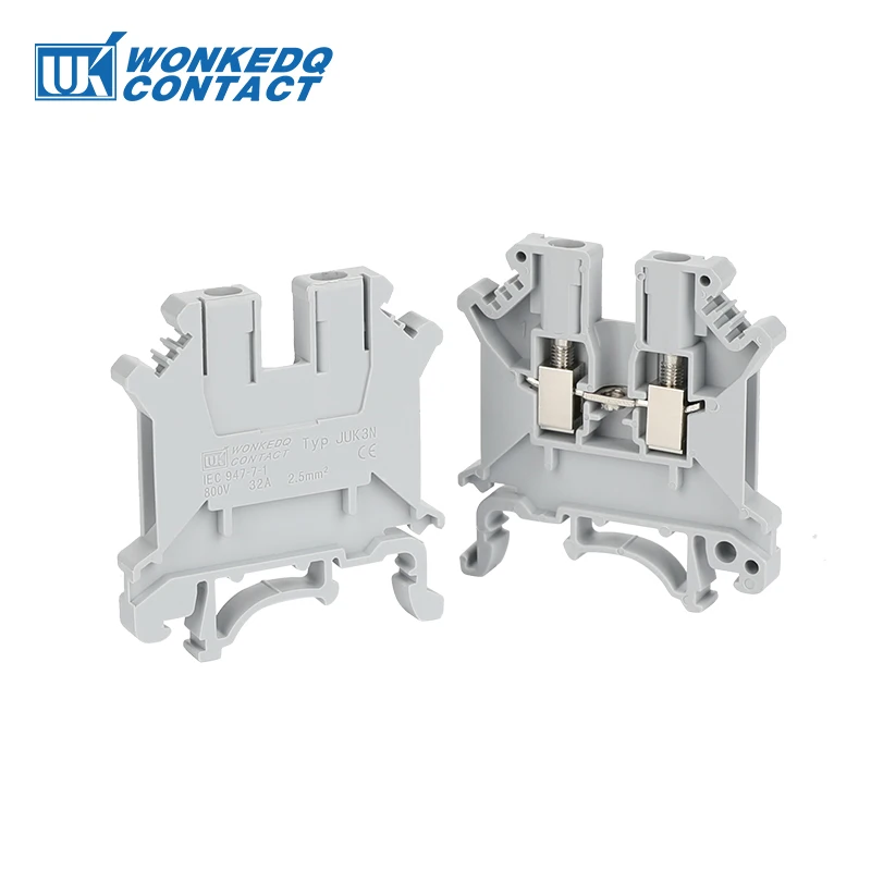 conector eletrico bloco de terminais com trilho din 100 pecas 02