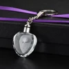 Fashion Colorful Fairy Rose Flower Pattern Love Shape Crystal Rhinestone LED Light keychain Lover Key Chain Keyring Jewelry 4