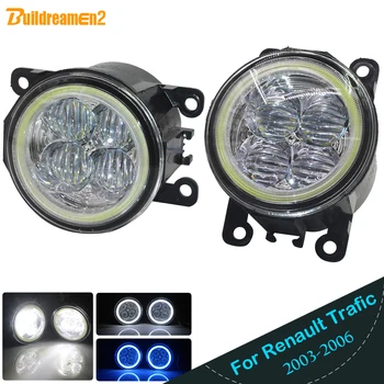 

Buildreamen2 For Renault Trafic 2.5L L4 Diesel Turbocharged 2003 2004 2005 2006 Car H11 LED Bulb Fog Light Angel Eye DRL 12V