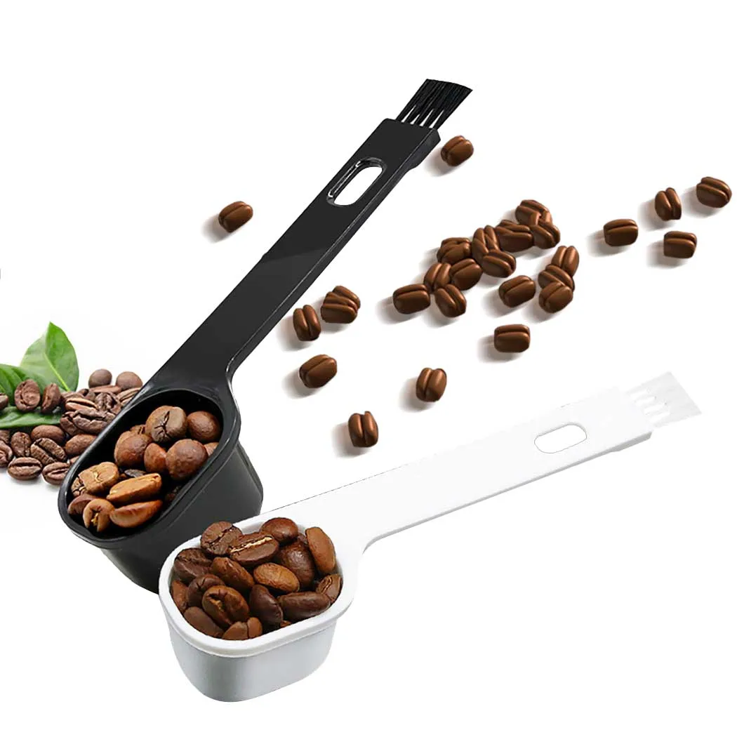 2pc Plastic Coffee Measuring Spoon Portable Coffee Scoop With Small