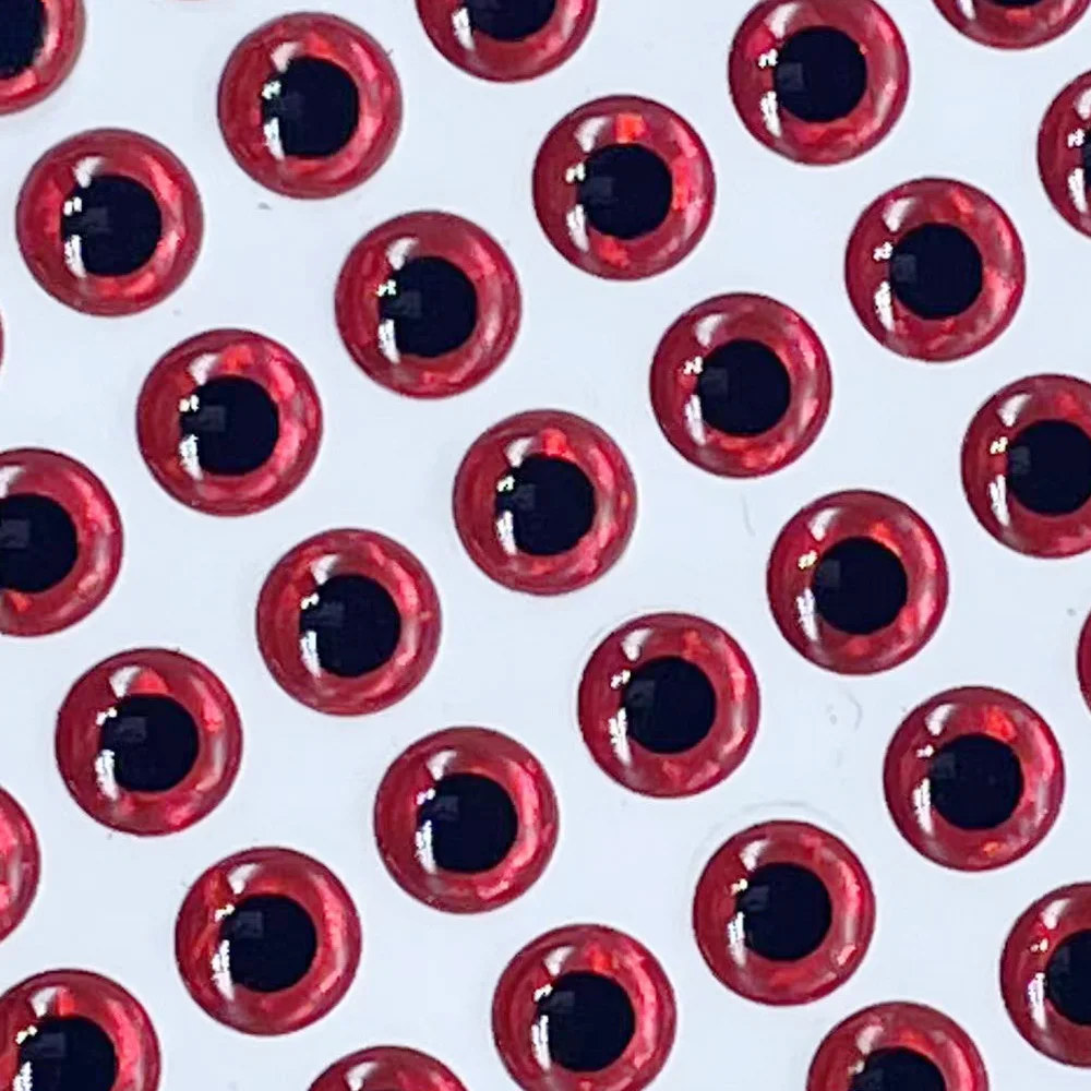 Fishing Tackle 100pcs/lot 3D Eyes 7mm 8mm 9mm 10mm Holographic 3D Eyes High Transparent Fly Fishing Lure Minnow Bait DIY Fishing Tackle fishing tools fishing tool fishing accessories fishing tackle fishing bait