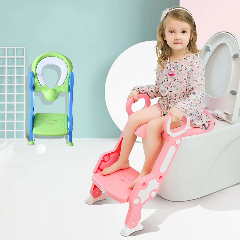 Baby Toilet Seat - Kids - Potty Trainer - Adjustable Ladder