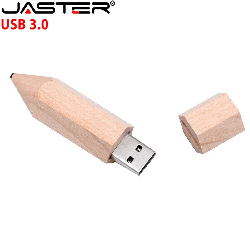 JASTER деревянная модель карандаша USB флэш-накопитель деревянная Флешка 4G 8GB 16GB 32GB 64GB креативный usb3.0
