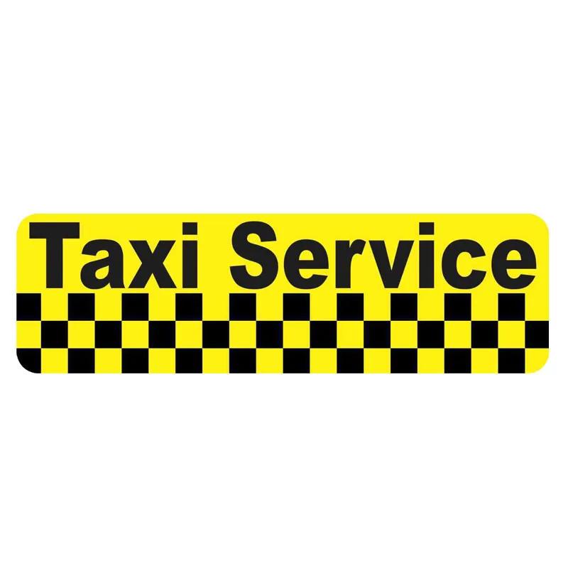 JuYouHui Exterior Accessories Decal Personality Taxi Service Car Sticker Laptop Decal KK Vinyl PVC 13cm X 4.5cm