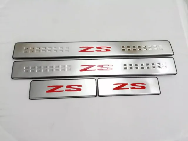 Für MG ZS EV Auto Zubehör Einstiegsleisten Scuff Platte Pedal Abdeckung  Edelstahl Schutz Trim Aufkleber 2021 2022 2017 2018 - AliExpress