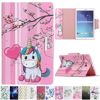 

For Samsung Tab E Case 9.6 inch SM-T560 Cartoon Unicorn Leather Cover For Samsung Galaxy Tab E 9.6 T560 T561 Tablet Cover Cases