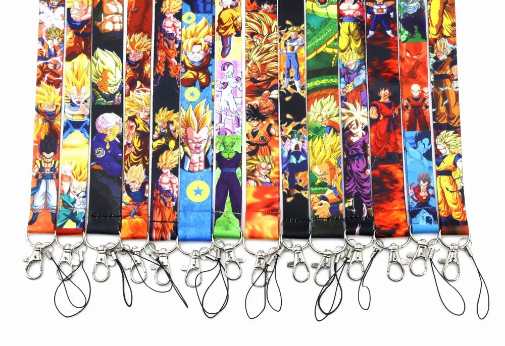 Горячая Распродажа 1 шт. Высокое качество мультфильм Dragon Ball мобильный телефон ремешок аниме-брелок для ключей на шею ремешок для ID карты значок держатель ремень