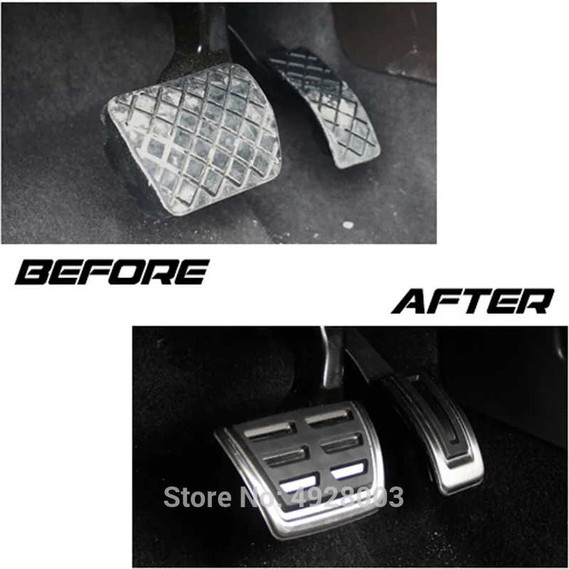 Car Accelerator Gas Footrest Pedals Plate Clutch Throttle Brake Treadle Accessory Styling for Skoda Octavia Pro A8