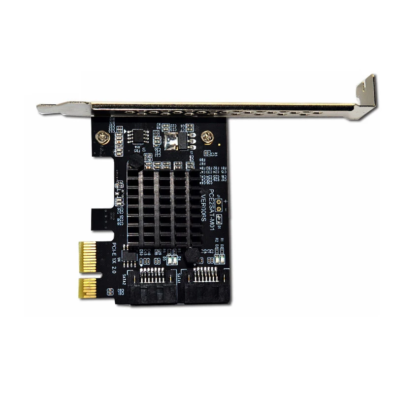 Mining PCIE SATA PCI-E Adapter 2 Port III 6Gbps Controller PCI Express X1 X16 To 3.0 Expansion Card Riser | Компьютеры и офис