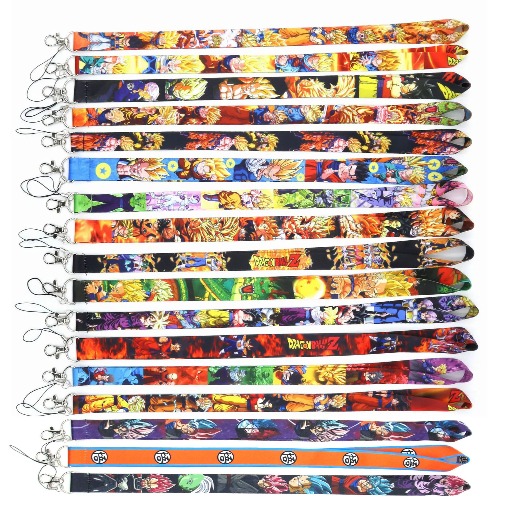

Dragon Ball Z Printed Lanyard Neck Strap for ID Badge Phone Holders Keychain Unisex Cosplay Props Cartoon Accessories Charms