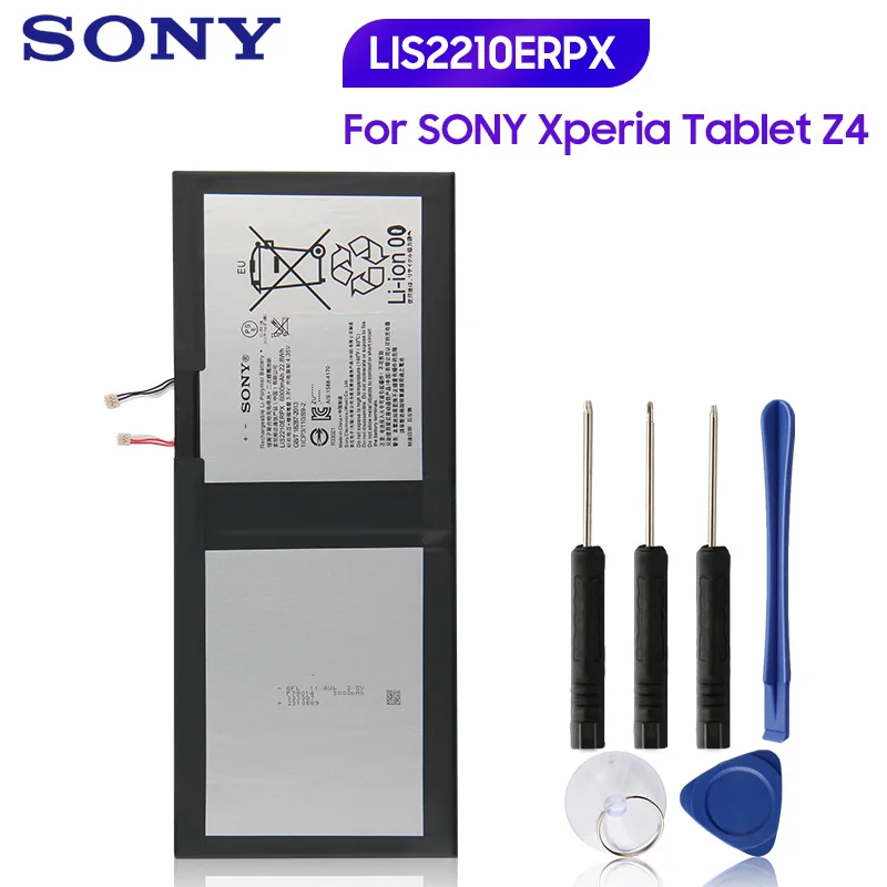 Оригинальный запасной аккумулятор Sony LIS2210ERPC LIS2210ERPX для SONY Xperia Z4 Tablet Ultra SGP712 SGP771