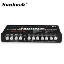 Sunbuck-AMPLIFICADOR DE POTENCIA SK-779 para vehículo, dispositivo con 7 bandas de sonido envolvente, con línea Drivedr /7 vías, con Subwoofer de alta fidelidad