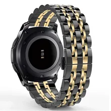 Металлический ремешок из нержавеющей стали браслет для samsung Galaxy Watch 46 мм полосы для gear S3 классический Frontier Бабочка Пряжка