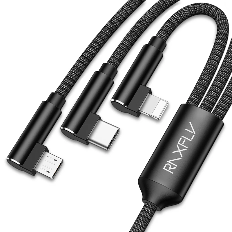 90 градусов 3 в 1 USB кабель для мобильного телефона Micro usb type C зарядный кабель для iPhone зарядный кабель Micro зарядный usb-шнур