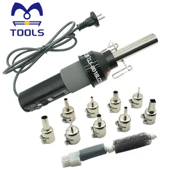220v diy usando pistola de calor elétrica ferramenta elétrica temperatura do ar quente arma com banco de apoio psiquiatra plástico diy ferramenta dobra plástico